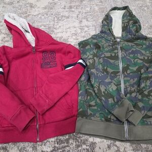 Like NEW!! Set Of 2 Boys Sherpa Jackets, Size 7, 10